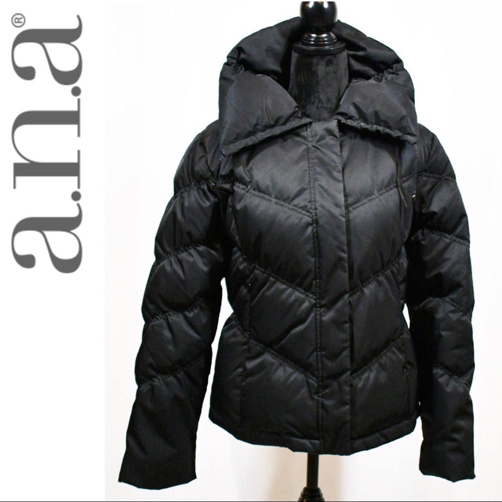 a.n.a. Down Puffer Coat Black Size M
